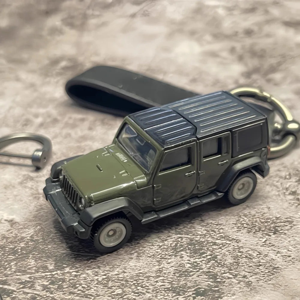 Jeep Wrangler Keychains 1:64 سيارة مصغرة Keychain