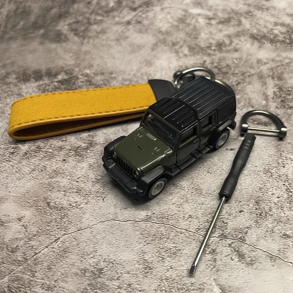 Jeep Wrangler Keychains 1:64 سيارة مصغرة Keychain