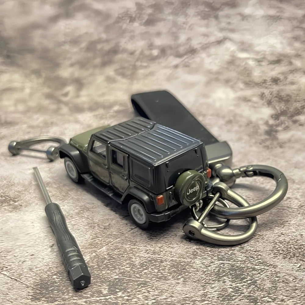 Jeep Wrangler Keychains 1:64 سيارة مصغرة Keychain