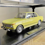 [KK Scale] 1:18 BMW 1971 1602 Yellow Model Car Die-Cast
