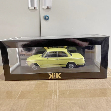 [KK échelle] 1:18 BMW 1971 1602 jaune voiture miniature Die-Cast