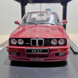 [KK Scale] 1:18 BMW 1988 E30 Alpina C2 2.7 Red Model Car Die-Cast