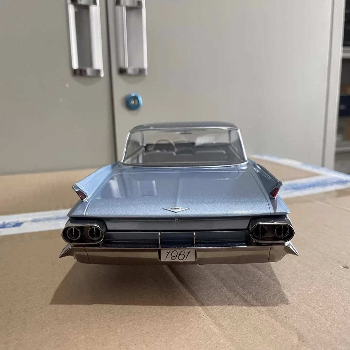 KK Scale Cadillac 1961 DeVille Series 62 Coupe Blue 1:18 – Collectible Diecast Model Die-Cast