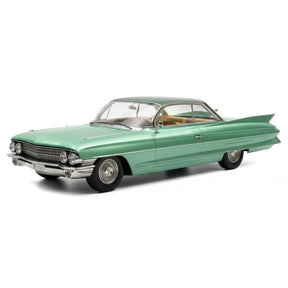 [KK Schaal] 1:18 Cadillac 1961 DeVille Series 62 Coupe groen modelauto Die-Cast