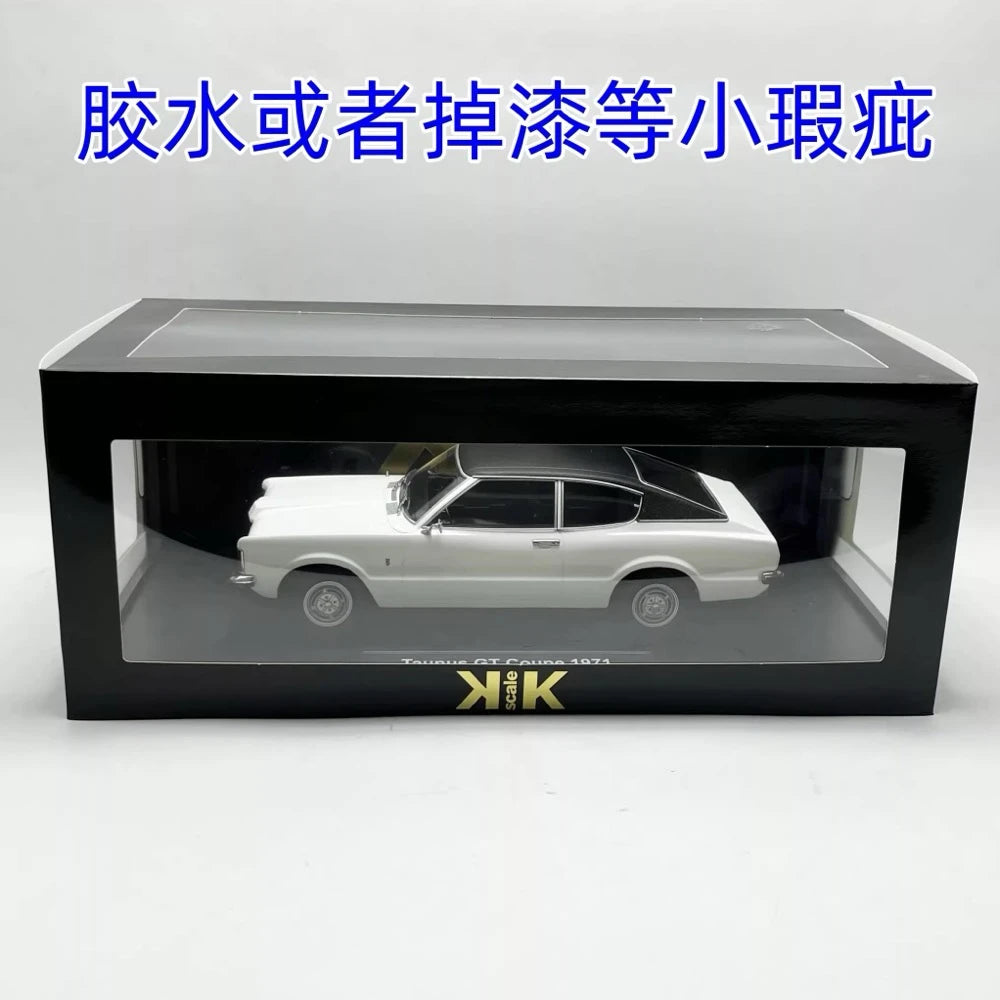 [KK Scale] 1:18 Ford 1971 Taunus GT White Model Car Die-Cast