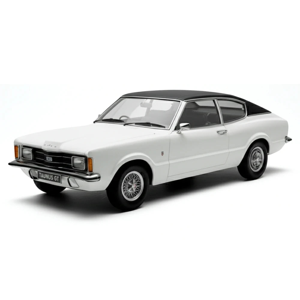 [KK Scale] 1:18 Ford 1971 Taunus GT White Model Car Die-Cast