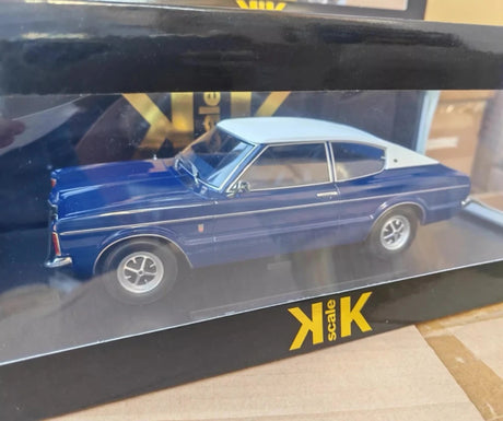 [KK Schaal] 1:18 Ford 1971 Taunus GXL blauw modelauto Die-Cast