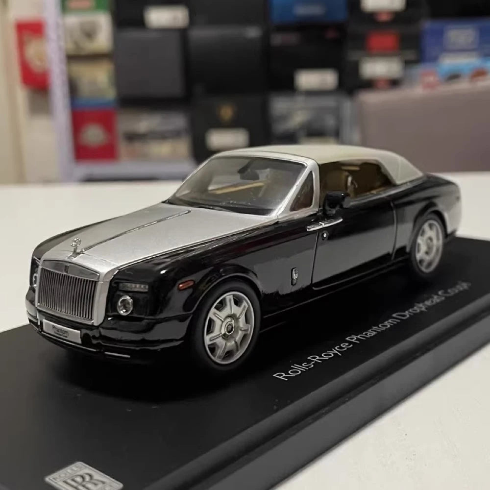 [Kyosho] 1:43 Rolls-Royce 2007 Phantom Drophead Black Model Car Die-Cast