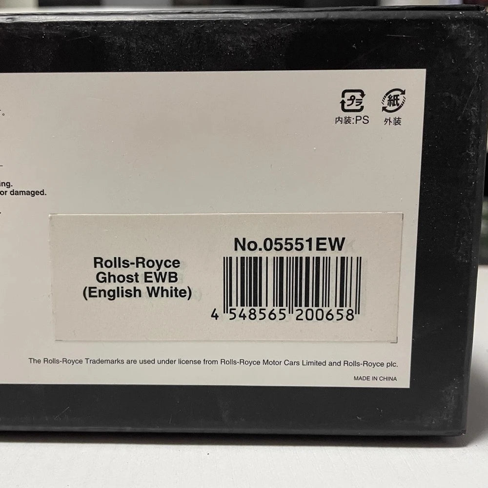 [Kyosho] 1:43 Rolls-Royce 2009 Ghost White Model Car Die-Cast