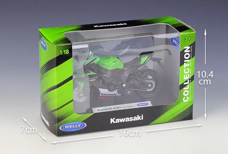 1:18 Kawasaki Ninja 2021 ZX-10R Motorcycle Model