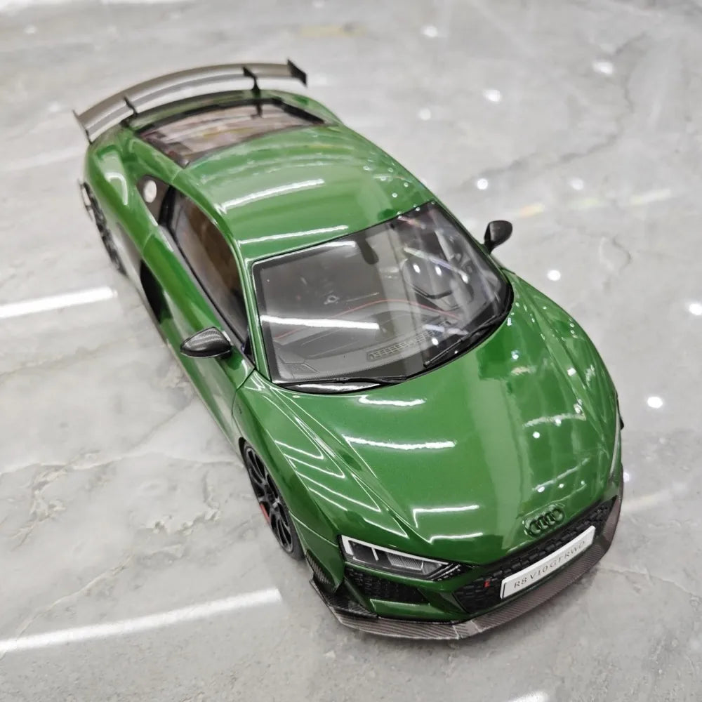 [KengFai] 1:18 Audi 2021 R8 GT RWD Green Model Car Die-Cast