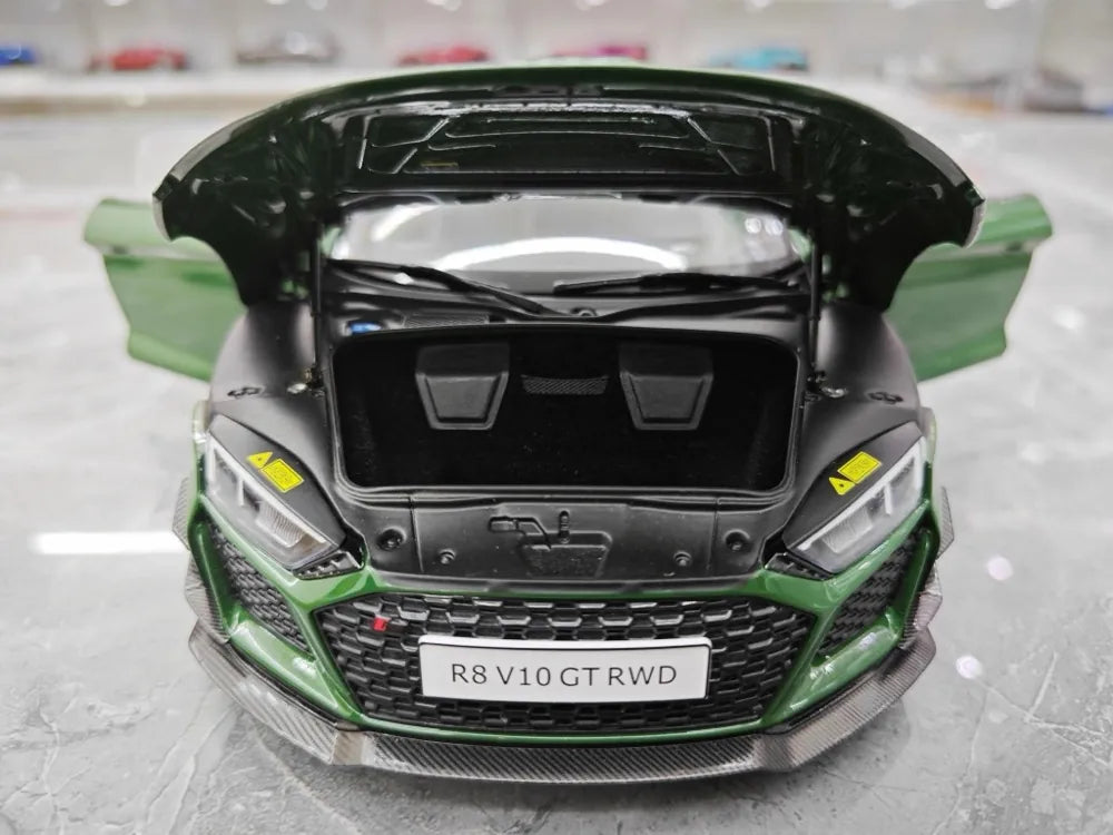[KengFai] 1:18 Audi 2021 R8 GT RWD Green Model Car Die-Cast