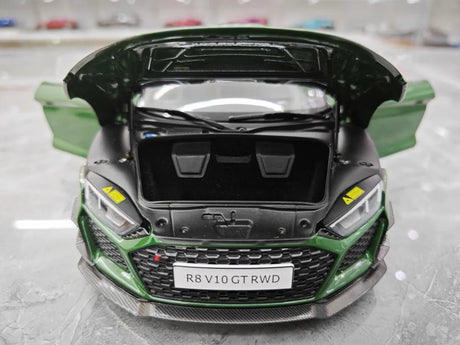 [KengFai] 1:18 Audi 2021 R8 GT RWD Green Model Car Die-Cast