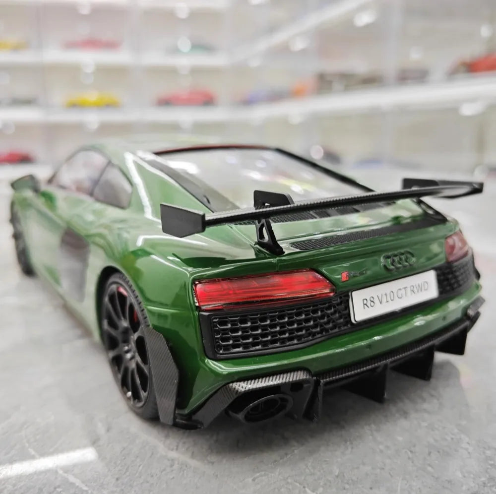 [KengFai] 1:18 Audi 2021 R8 GT RWD Green Model Car Die-Cast