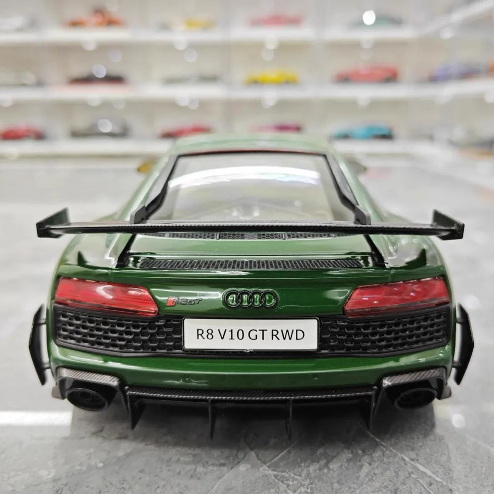 [KengFai] 1:18 Audi 2021 R8 GT RWD Green Model Car Die-Cast