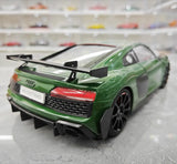 [KengFai] 1:18 Audi 2021 R8 GT RWD Green Model Car Die-Cast