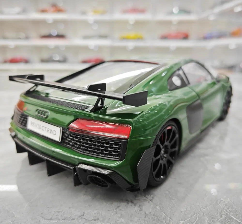 [KengFai] 1:18 Audi 2021 R8 GT RWD Green Model Car Die-Cast