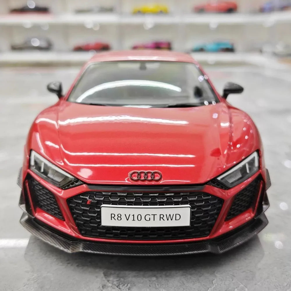 [KengFai] 1:18 Audi 2021 R8 GT RWD Red Model Car Die-Cast