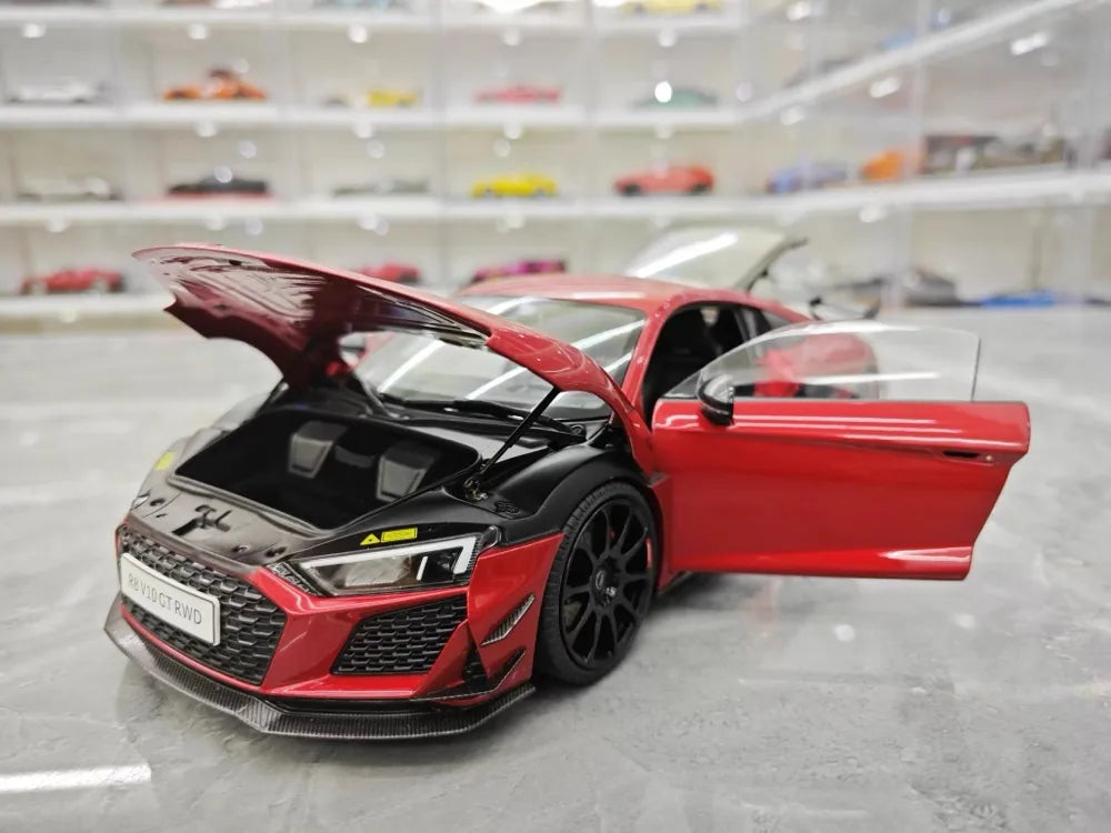 [KengFai] 1:18 Audi 2021 R8 GT RWD Red Model Car Die-Cast