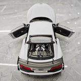 [KengFai] 1:18 Audi 2021 R8 GT RWD valkoinen pienoismalli Die-Cast