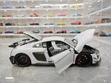 [KengFai] 1:18 Audi 2021 R8 GT RWD valkoinen pienoismalli Die-Cast