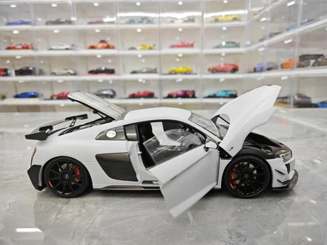 [KengFai] 1:18 Audi 2021 R8 GT RWD White Model Car Die-Cast