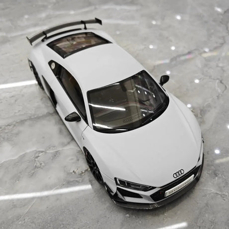 [KengFai] 1:18 Audi 2021 R8 GT RWD White Model Car Die-Cast