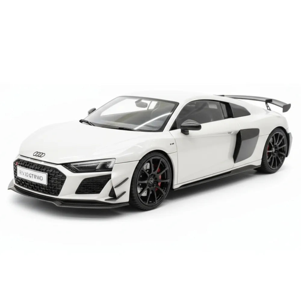 [KengFai] 1:18 Audi 2021 R8 GT RWD valkoinen pienoismalli Die-Cast