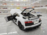 [KengFai] 1:18 Audi 2021 R8 GT RWD valkoinen pienoismalli Die-Cast