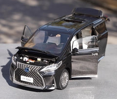 [KengFai] 1:18 Lexus 2020 LM 300h Black Model Car Die-Cast