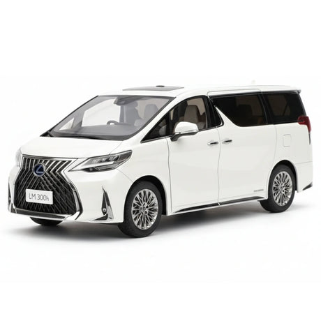[KengFai] 1:18 Lexus 2020 LM 300h White Model Car Die-Cast
