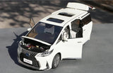 [KengFai] 1:18 Lexus 2020 LM 300h vit modellbil Die-Cast