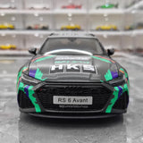 [Kiloworks] 1:18 Audi 2021 RS6 Avant C8 HKS Model Car Die-Cast
