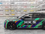 [Kiloworks] 1:18 Audi 2021 RS6 Avant C8 HKS Model Car Die-Cast