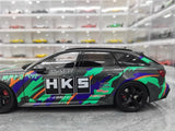 [Kiloworks] 1:18 Audi 2021 RS6 Avant C8 HKS Model Car Die-Cast