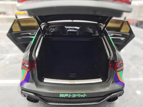 [Kiloworks] 1:18 Audi 2021 RS6 Avant C8 HKS Model Car Die-Cast