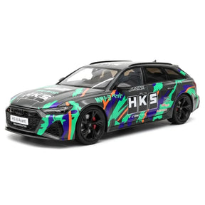 [Kiloworks] 1:18 Audi 2021 RS6 Avant C8 HKS Model Car Die-Cast