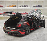 [KiloWorks] 1:18 Audi 2021 RS6 Avant DarwinPRO musta pienoismalli Die-Cast