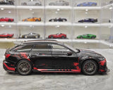 [KiloWorks] 1:18 Audi 2021 RS6 Avant DarwinPRO musta pienoismalli Die-Cast