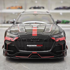 [KiloWorks] 1:18 Audi 2021 RS6 Avant DarwinPRO Black Model Car Die-Cast