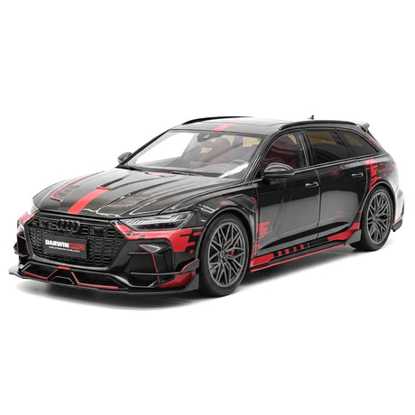 [KiloWorks] 1:18 Audi 2021 RS6 Avant DarwinPRO musta pienoismalli Die-Cast