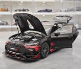 [KiloWorks] 1:18 Audi 2021 RS6 Avant DarwinPRO musta pienoismalli Die-Cast