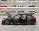 [KiloWorks] 1:18 Audi 2021 RS6 Avant DarwinPRO musta pienoismalli Die-Cast