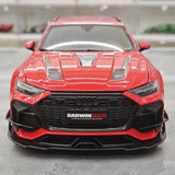 [Kiloworks] 1:18 Audi 2021 RS6 Avant DarwinPRO Red Model Car Die-Cast