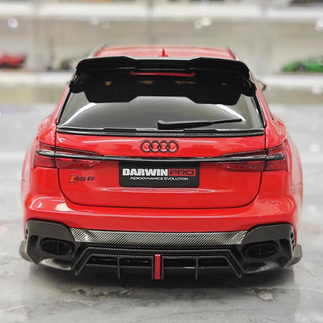 [Kiloworks] 1:18 Audi 2021 RS6 Avant DarwinPRO Red Model Car Die-Cast