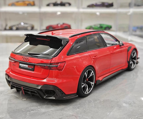 [Kiloworks] 1:18 Audi 2021 RS6 Avant DarwinPRO Red Model Car Die-Cast