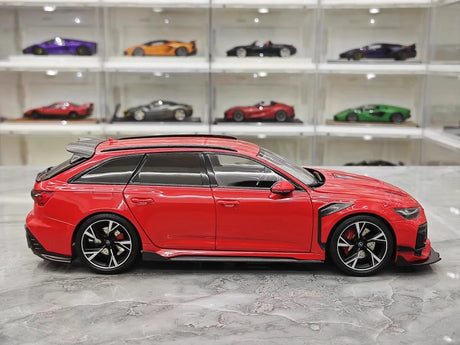 [Kiloworks] 1:18 Audi 2021 RS6 Avant DarwinPRO Red Model Car Die-Cast