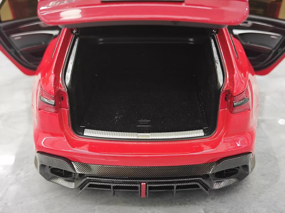 [Kiloworks] 1:18 Audi 2021 RS6 Avant DarwinPRO Red Model Car Die-Cast