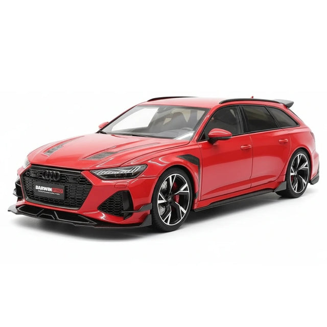 [Kiloworks] 1:18 Audi 2021 RS6 Avant DarwinPRO Red Model Car Die-Cast