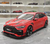 [Kiloworks] 1:18 Audi 2021 RS6 Avant DarwinPRO Red Model Car Die-Cast